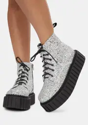 [Lamoda] Glitter Platform Boots