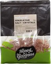Honest to Goodness, Himalayan Rock Salt - Crystals, 5kg - Hand-mined in the Himalayan Mountains. Delightful pink colour, course in texture and is a natural source of many minerals.