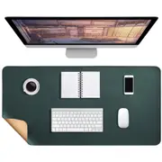 Large Water-Resistant Mouse Pad Leather Desk Pad Protector Non-Slip Desk Mat