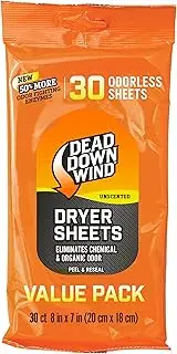 Dead Down Wind 113019 Dryer Sheets- 30 Ct.- New for 2020, 30 ct.