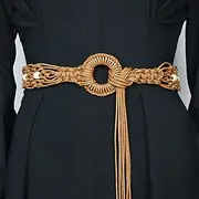 Women's Belt Polyester Black Camel Beige Waist Belt Street Daily Pure Color