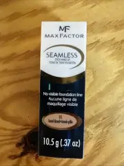 Max Factor Seamless Stick Foundation 05 Toasted Almond .37oz New In Box
