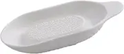 Amosfun Kitchen Ceramic Garlic Grinding Plate for Fruits Vegetables Ginger and Garlic Easy to Clean Convenient for Home Cooking Preparation for Mess Cooking