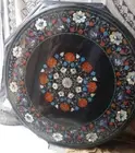 3' Marble Table Top Coffee Center Inlay Lapis Handmade Decor bedroom table