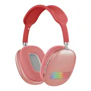 Wireless Earbud Bluetooth Headphone Stereo Over Headset for Travel Workout-Red