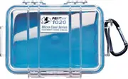 Pelican 1020 Micro Clear Case - Blue with Blue Liner