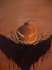 Primitive Halloween Sleepy Hollow Jack sign Fall decor creepy props scarecrow