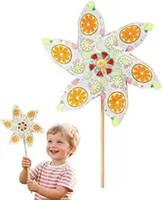Toy Windmill - Handmade Wind Spinner Toy | Fun Arts and Craft Activity, Assembly and Color Wind Spinner for Creative Play and Outdoor