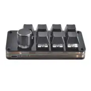 Programmable Gaming Keyboard with 7 Keys and 1 Knobs Mechanical Keypad