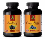 Fat burner energy booster - ACAI BERRY – GRAPE SEED EXTRACT COMBO - grape seed