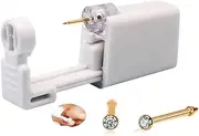 [SLVIEKAE] Self Nose Piercing Gun Self Nose Piercing Gun Kit Safety Nose Piercing Gun Kit Tool (Gold)