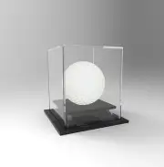 Hockey Ball Display Case Acrylic Perspex - Signed Ball, Memorabilia - BLACK