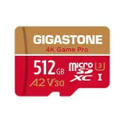[5-Yrs Free Data Recovery] Gigastone 512GB Micro SD Card, 4K Game Pro, MicroS...