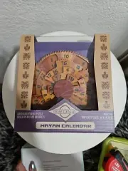True Genius Mayan Calendar Wood Brain Teaser Puzzle Difficulty 5 Stars