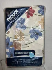 Pequot Twilite Floral 2 Pillowcases Cottage Vibrant Springs Retro USA