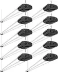 BBOUNDER 10 Pack Linkable LED Utility Shop Light, 4400 LM, 6500K Cool Daylight
