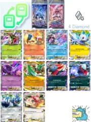 Pokemon TCG Pocket Trade 4 Diamond Card Pack A2 Space-time Smack Down