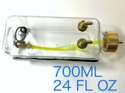 700ml(cc) 24oz Clear Fuel Tank With Metal Cap for RC Airplane Gasoline Engine US