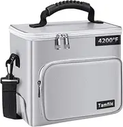 Tamfile Fireproof Explosionproof Lipo Battery Bag - 4200°F Safe Pouch, 10.6''×9.1''×6.3'' Large Capacity Storage Guard for Charging, Storage and Transport