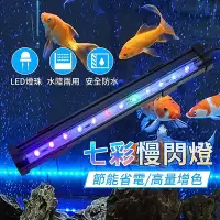 在飛比找Yahoo!奇摩拍賣優惠-魚缸LED氣泡燈 七彩燈帶 水族箱變色氣泡燈 LED潛水燈 