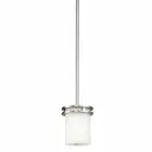 1-Light Minimalist Mini Pendant Light Fixture in Old Bronze with Satin Etched