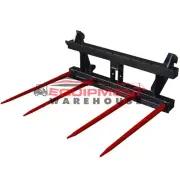 New Tractor Euro Hitch Pallet Forks Kit with Forks & 2x Hay Bale Spears Brisbane