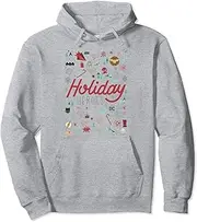 [DC Comics] Justice League Holiday Heroes Christmas Icons Pullover Hoodie