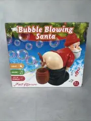 Santa Claus Bubble Butt Machine, Automatic Bubble Blower Machine Santa Claus Toy