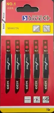 MAKITA Jigsaw Blades 5pcs Jig Saw Blades Cutting Adaptable for Metal No 1 #1804