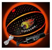 ™ LED Glowing Basketbomb™ Basketball - Rechargeable Light-Up Basketball for N...