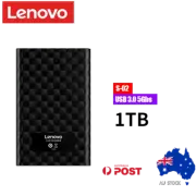 Lenovo 1TB 5Gbps Hard Disk Drives SATA3 Micro USB 3.0 Portable External HDD