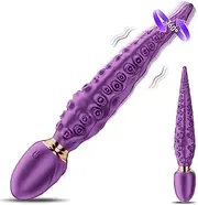 Vibrating Monster G-Spot Dildos Sex Toys - Dual-motor Realistic Octopus Tentacle Dildo Vibrator with 7 Rotation and Vibration Modes, 8.58" Silicone Dildo Butt Plug Adult Sex Toys for Women Men