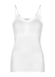 Hanro Seamless Padded Cotton top - White XS (UK8-10 / XS)