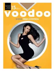 [Voodoo] Shine Firm Control Sheer 15 Denier Tight in Bronze