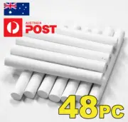CHALK 48 x LOW DUST WHITE CHALK STICKS*** CHALK BOARD, OFFICE, SCHOOL, CHALK