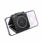 3 in 1 Wireless Charger Dock Foldable Fast Charging Station for iPhone & Android