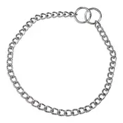 Dog Collar by Hs Sprenger Silver 2 Mm Links Twisted 55 Cm