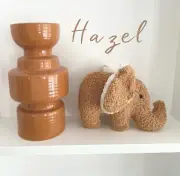Elephant Plush Baby Nursery Decor Earth Colours Neutral Nursery