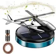 Solar Car Air Freshener - Sun Powered Auto Freshener, Rotating Diffuser | Long Lasting Fragrance Aromatherapy Oil Diffuser, Natural Car Perfume for Men Women Drivers, Dashboard Vent Mount
