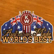 Kenworth truck Australian made worlds best flag decal sticker