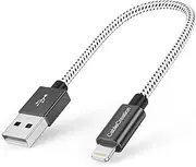 Short Lightning Cable [MFi Certified], CableCreation 0.5 Feet Short Lightning to USB A Cable for iPhone 13 12 11 Pro Max Mini Xs Max XR X 8 7 6 Plus 5s SE iPad Pro iPod Airpods and More, 15CM