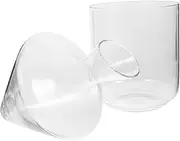 UTHCLO Elegant Wine Decanter Set Classic Glass Oblique Decanter Ice Bucket Improve Wine Flavor