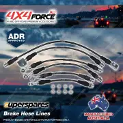6x Brake Hose Lines for Nissan Patrol GU Y61 2.8L 3.0L 4.2L 4.5L 4.8L W/O ABS