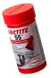 Loctite 55 442-35082 5700" Length Pipe Sealing Cord, Opaque Off-White Color