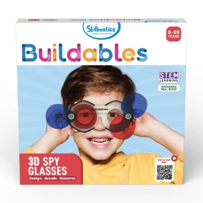Skillmatics STEM Building Toy : Buildables 3D Spy Glasses | Gifts for Ages 8+