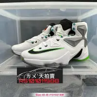 在飛比找Yahoo!奇摩拍賣優惠-特價NT1450] NIKE LEBRON 13 白灰綠 白