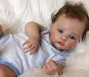 Zero pam Reborn Baby Dolls 19 Inch 48 cm Reborn Baby Full Silicone Lifelike Baby Doll Reborn Baby Boy Washable Reborn Dolls from 3 Years Girls
