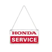 Sign IN Metal Logo Workshop Garage Honda Service 10x20cm