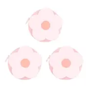3pcs Soft Tape Measure 60-Inch 1.5M Mini Cute Measuring Tape, Pink Flower