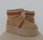 UGG CLASSIC MINI II BRAID 2" PLATFORM ANKLE BOOTS, WOMEN US 7/ EUR 38 ~NIB